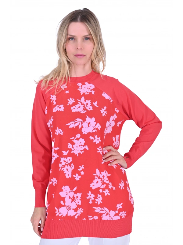 İNVEE 6723 Tunik - Nar Çiçeği