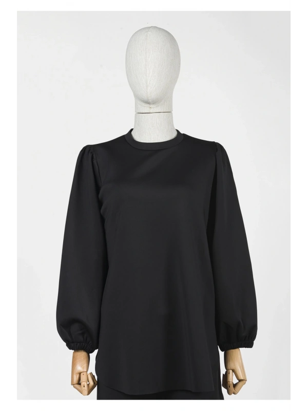 İNVEE 6745 Siyah Scuba Tunik