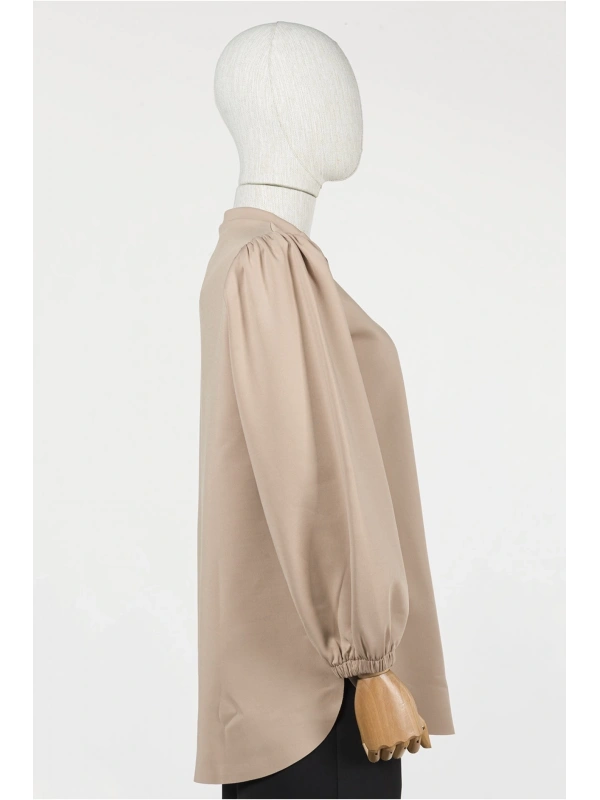 İNVEE 6745 Bej Scuba Tunik