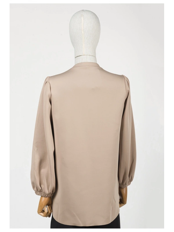 İNVEE 6745 Bej Scuba Tunik