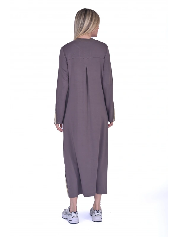 INVEE 6754 İki İplik Vizon Elbise