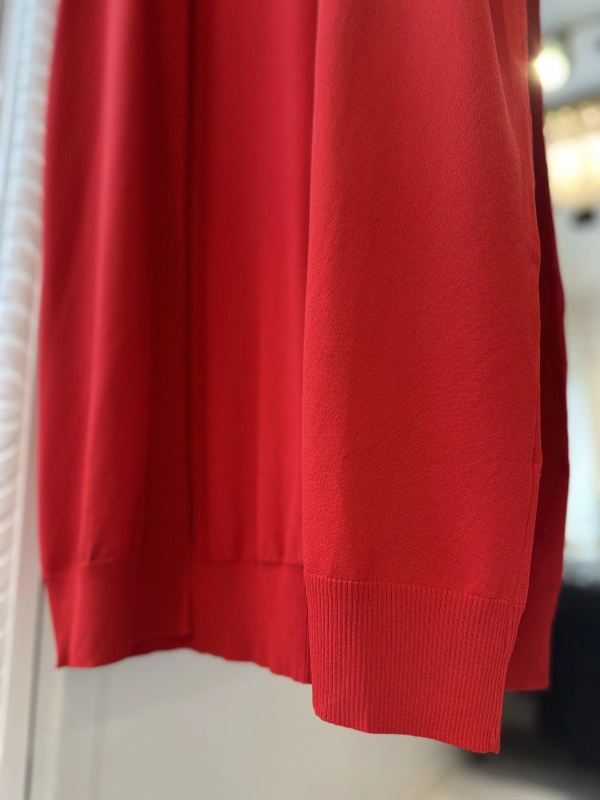 İNVEE 6765 Triko Yelek - Kırmızı