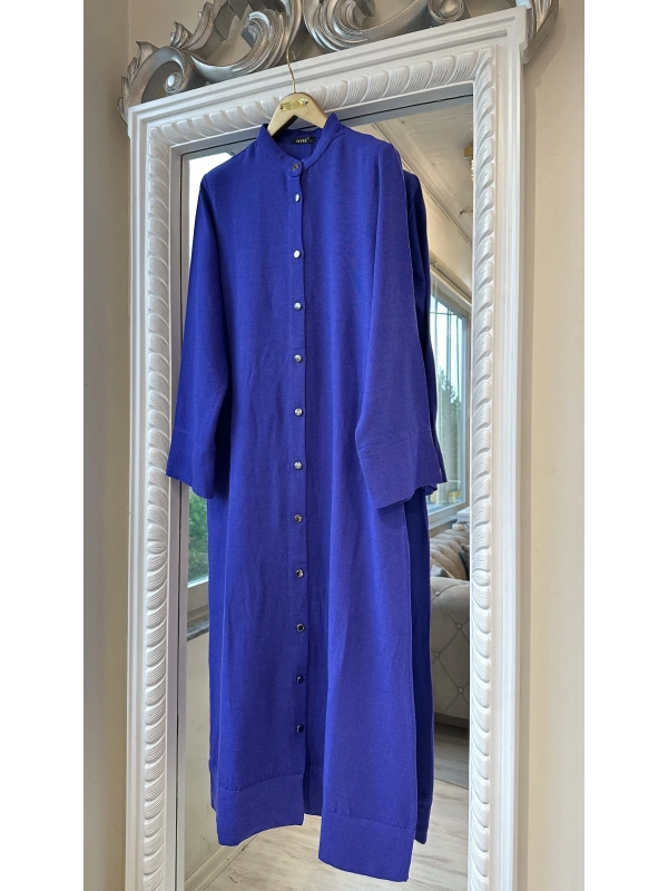 İNVEE Keten Karışımlı Kap - Mor