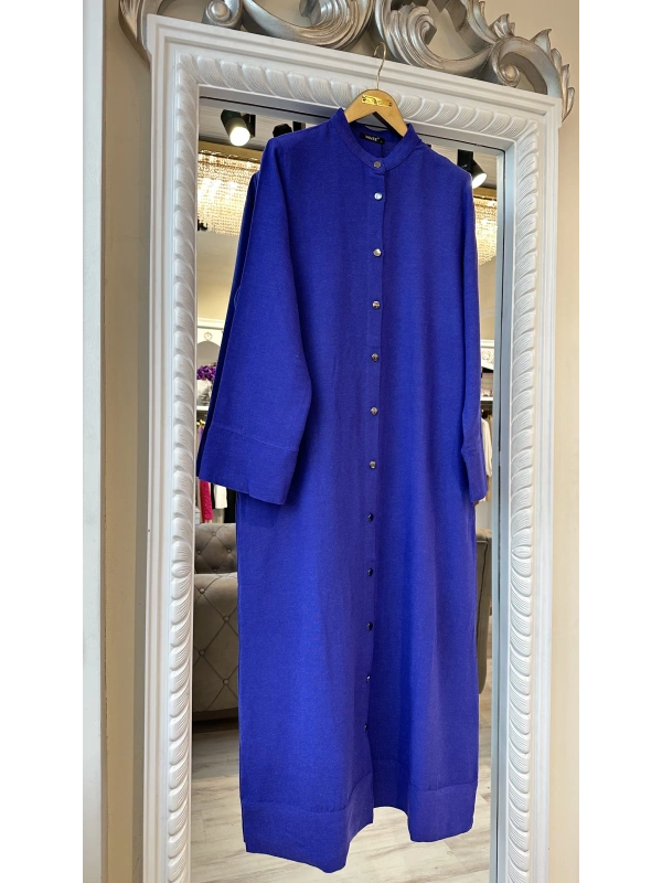 İNVEE Keten Karışımlı Kap - Mor