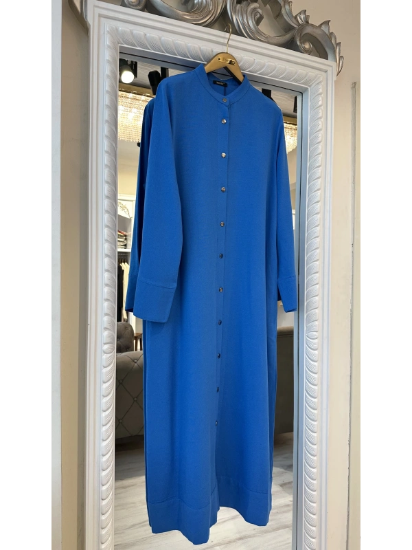 İNVEE Keten Karışımlı Kap - Sax