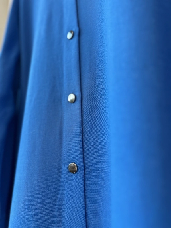 İNVEE Keten Karışımlı Kap - Sax