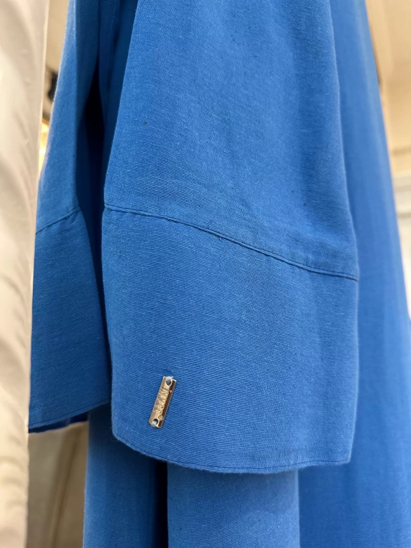 İNVEE Keten Karışımlı Kap - Sax