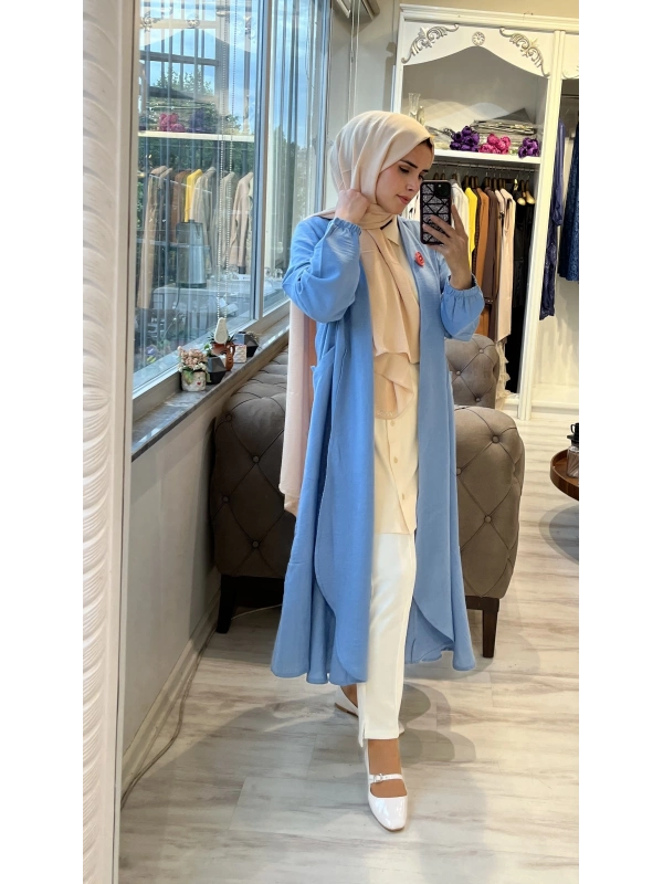 İNVEE 6813 Mavi Keten Kap