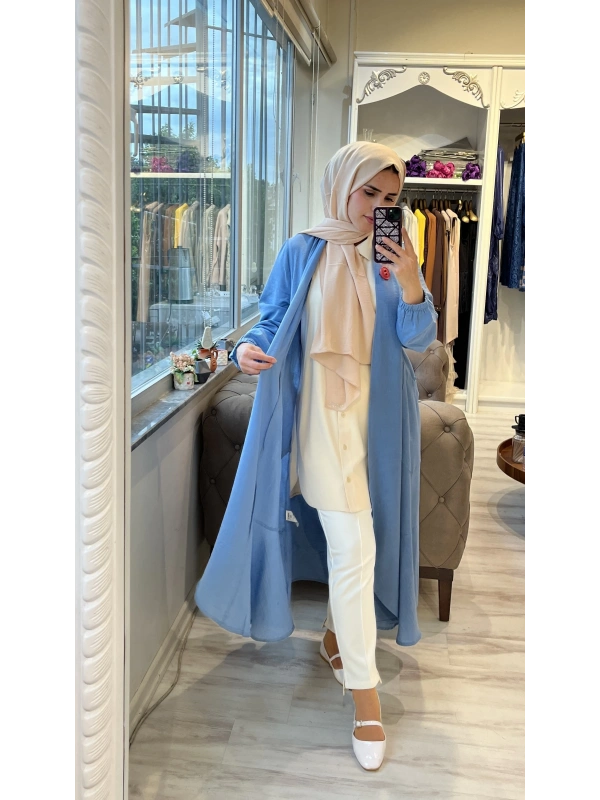 İNVEE 6813 Mavi Keten Kap