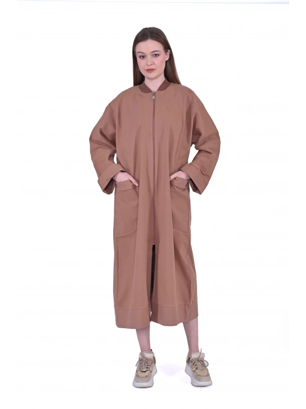 İNVEE 6855 Camel Pamuklu Kap (Elde Yıkama)