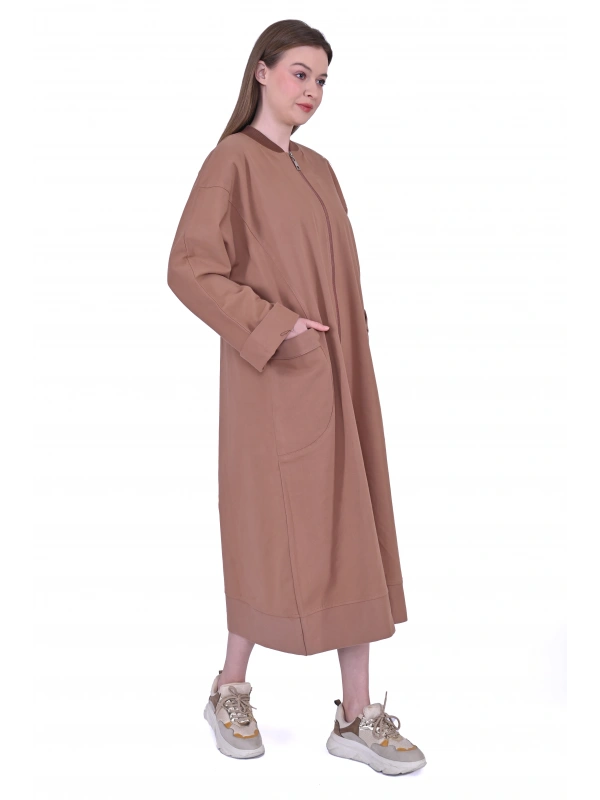 İNVEE 6855 Camel Pamuklu Kap (Elde Yıkama)