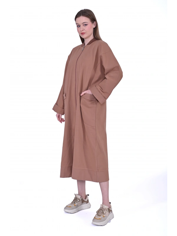 İNVEE 6855 Camel Pamuklu Kap (Elde Yıkama)