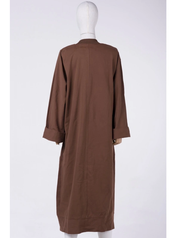 İNVEE 6855 Kahverengi Pamuklu Kap (Elde Yıkama)