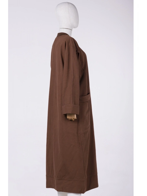 İNVEE 6855 Kahverengi Pamuklu Kap (Elde Yıkama)