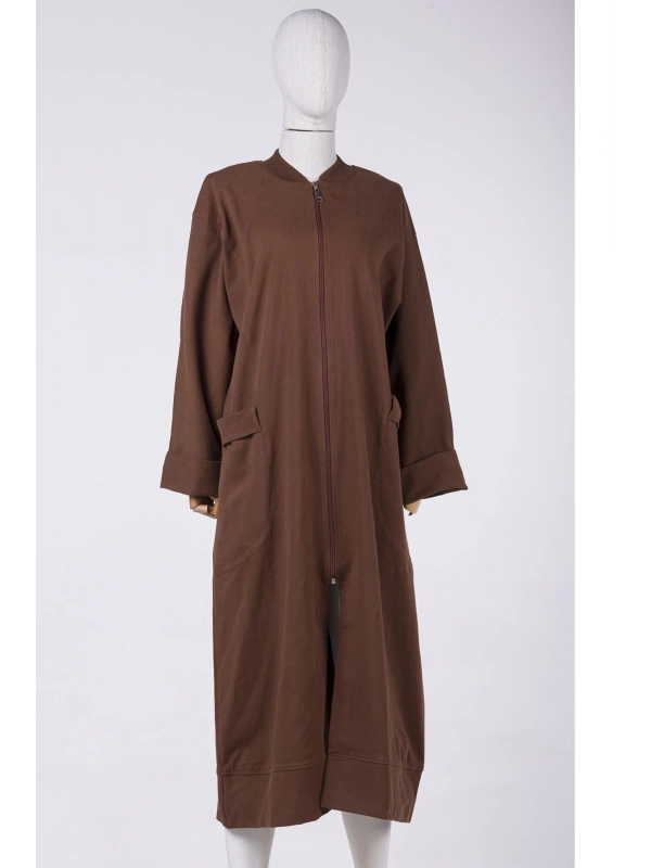 İNVEE 6855 Kahverengi Pamuklu Kap (Elde Yıkama)