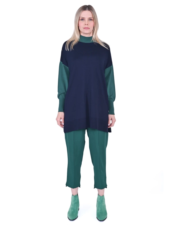 İNVEE 6862 Lacivert Triko Tunik