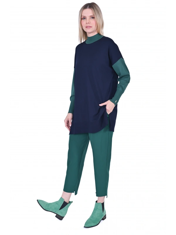 İNVEE 6862 Lacivert Triko Tunik