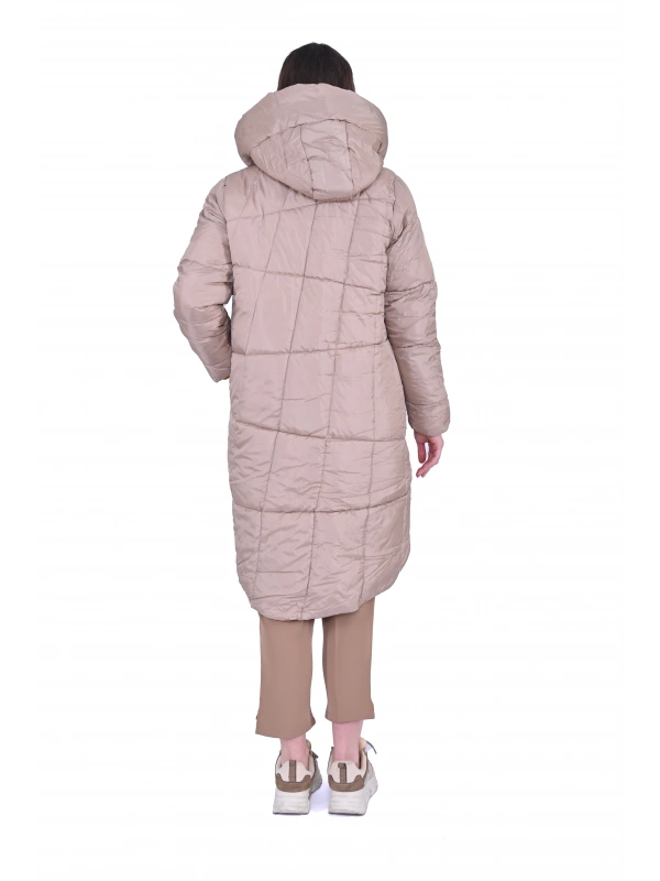 İNVEE 6864 Bej Şişme Mont