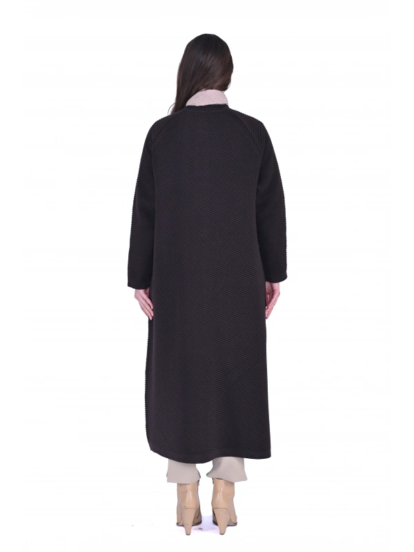 İNVEE 6866 Yün Karışımlı Kahverengi Kap