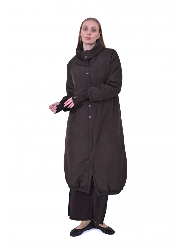 İNVEE 6871 Koyu Kahve Su Geçirmez Mont