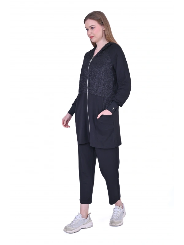 İNVEE 6876 Dantel Detaylı İki İplik Takım