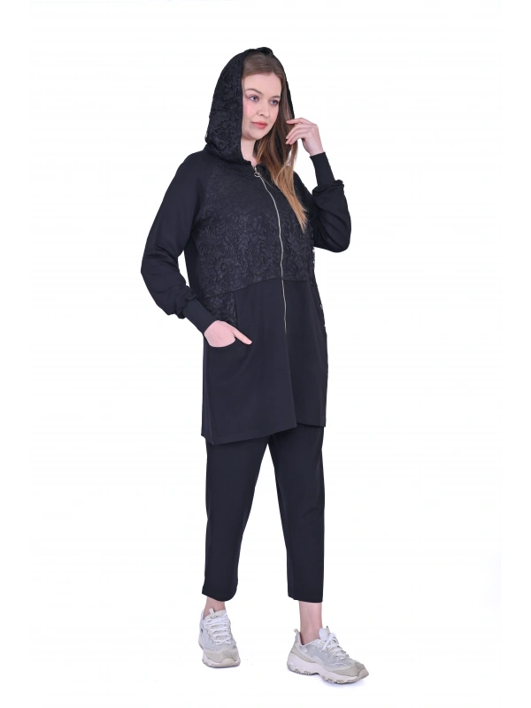 İNVEE 6876 Dantel Detaylı İki İplik Takım