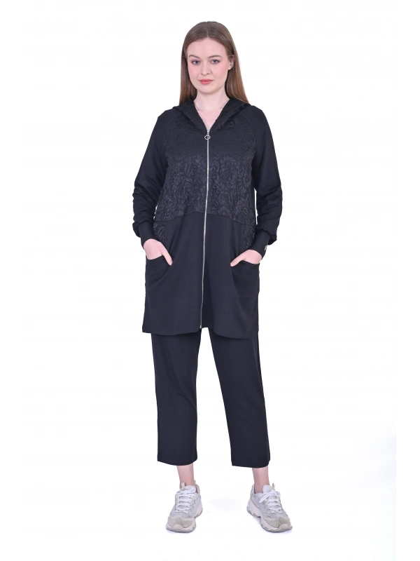 İNVEE 6876 Dantel Detaylı İki İplik Takım