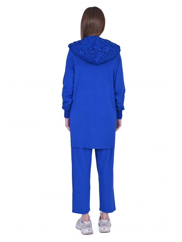 İNVEE 6876 Dantel Detaylı İki İplik Takım - Sax