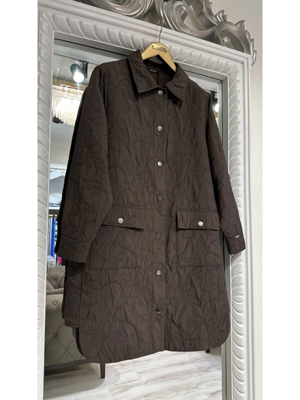 İNVEE 6879 Desenli Kapitone Ceket