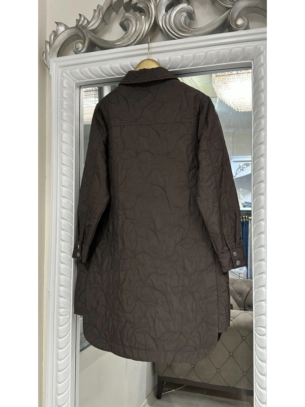 İNVEE 6879 Desenli Kapitone Ceket