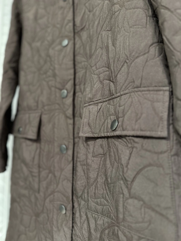 İNVEE 6879 Desenli Kapitone Ceket