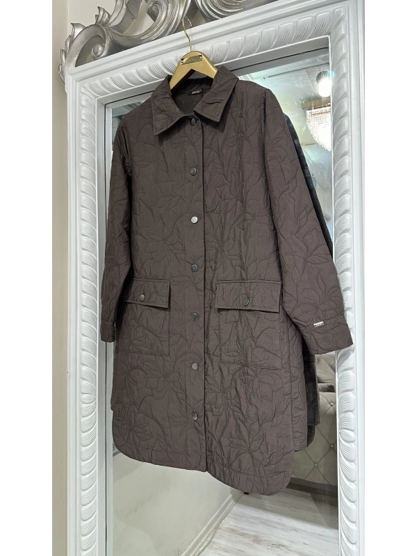 İNVEE 6879 Desenli Kapitone Ceket