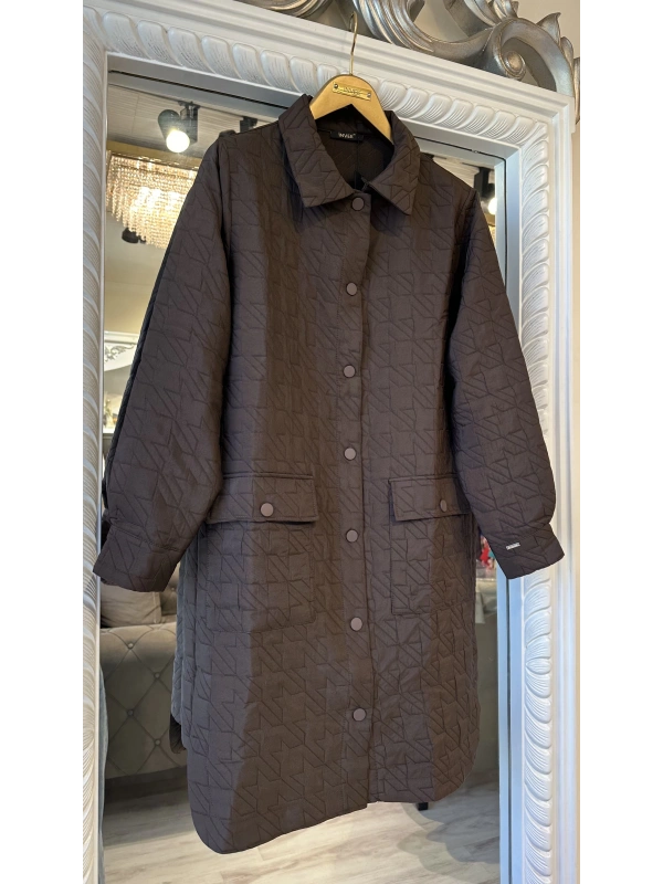 İNVEE 6879 Kahverengi Kapitone Ceket