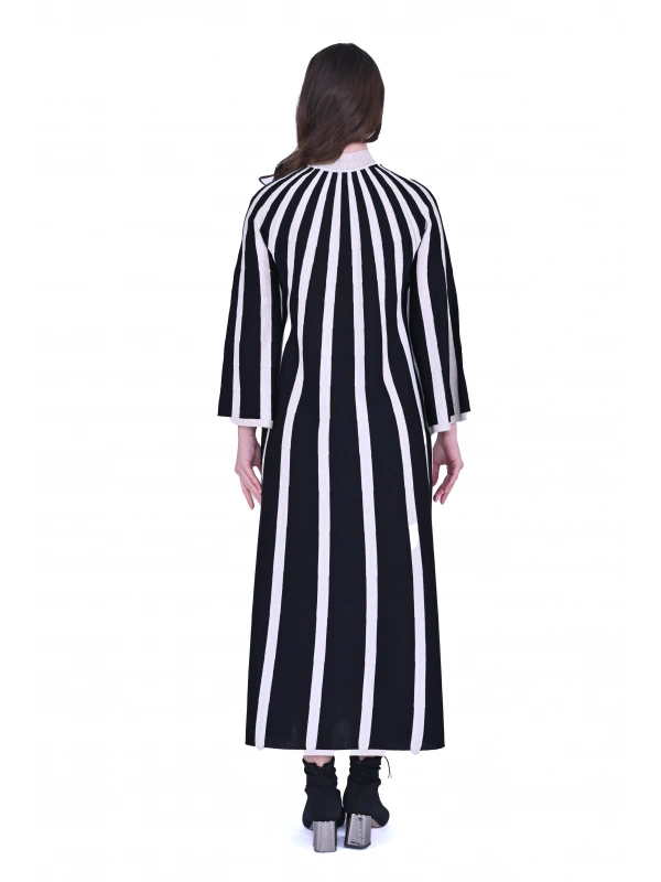 İNVEE 6889 Siyah-Beyaz Yün Ebise