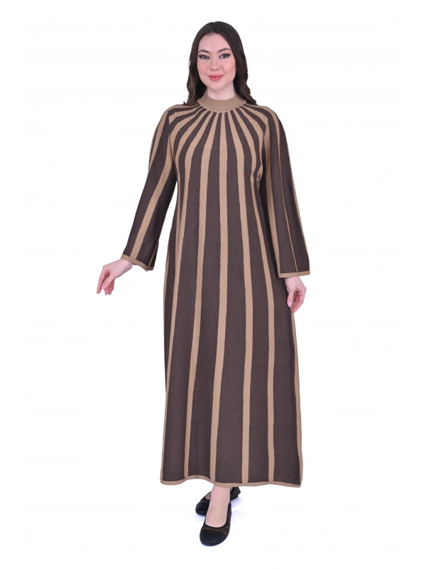 İNVEE 6889 Kahverengi Yün Ebise