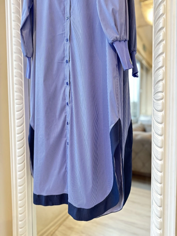 İNVEE 6895 Lacivert Uzun Gömlek