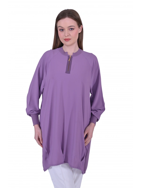 İNVEE 6899 Eflatun Tunik