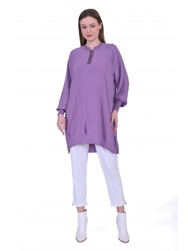 İNVEE 6899 Eflatun Tunik