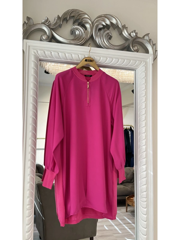 İNVEE 6899 Fuşya Tunik