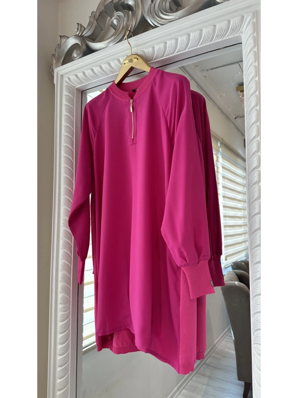 İNVEE 6899 Fuşya Tunik