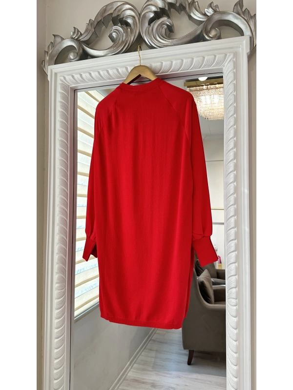 İNVEE 6899 Kırmızı Tunik