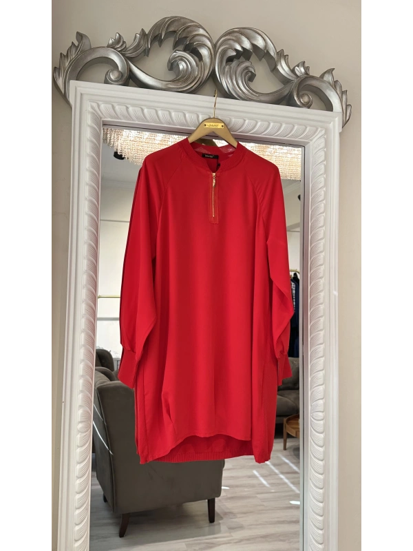 İNVEE 6899 Kırmızı Tunik