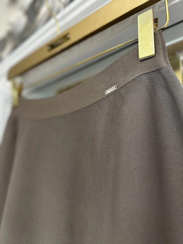 İNVEE 6905 Triko Etek - Vizon