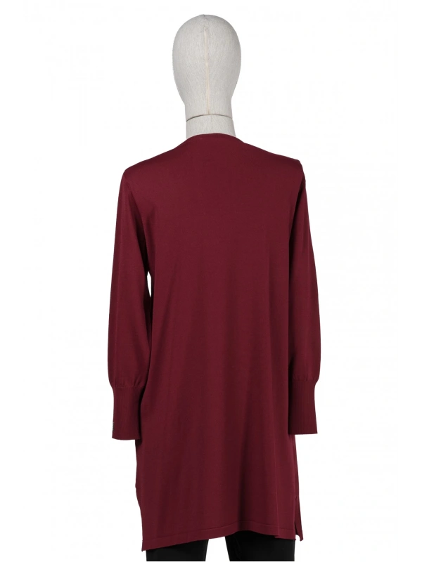 İNVEE 6911 Bordo Triko Tunik