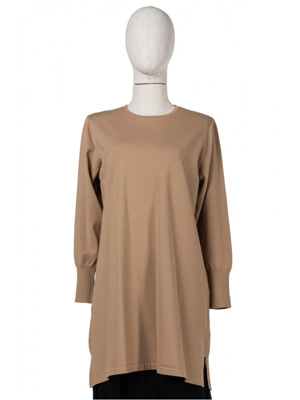 İNVEE 6911 Camel Triko Tunik