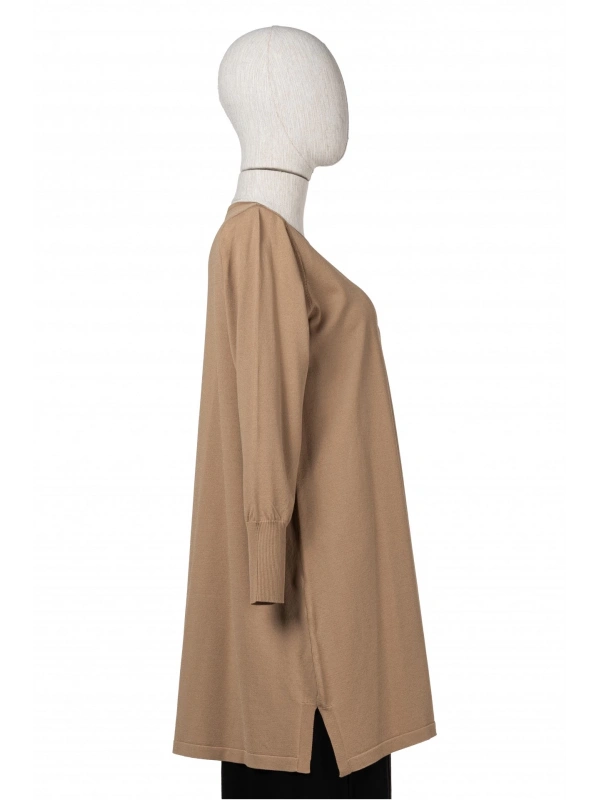 İNVEE 6911 Camel Triko Tunik