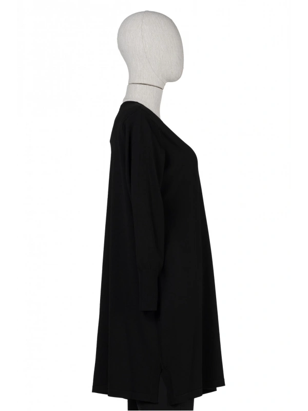 İNVEE 6911 Siyah Triko Tunik
