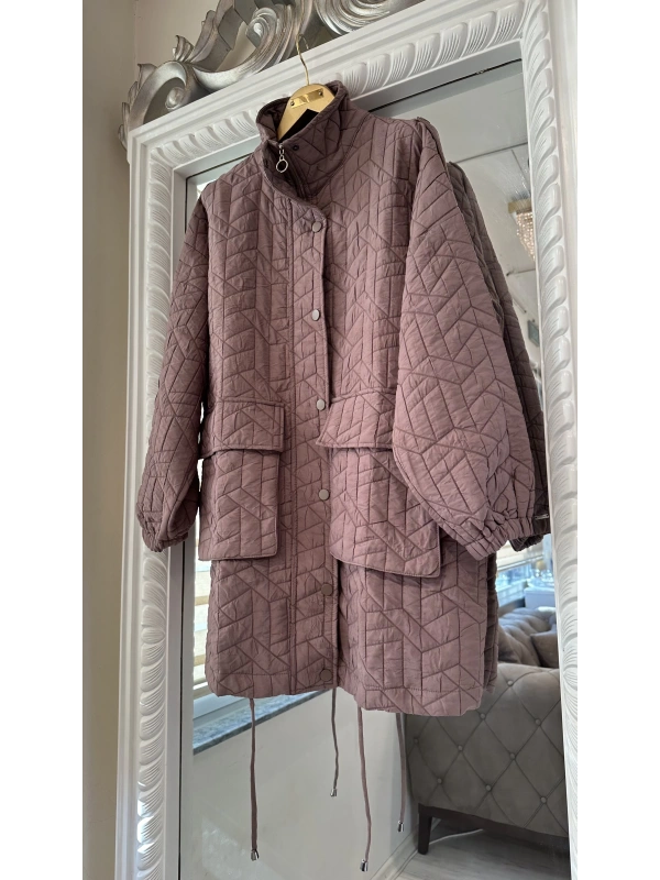 İNVEE 6913 Vizon Kapitone Ceket