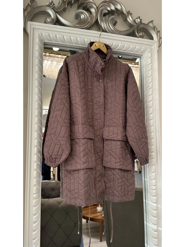 İNVEE 6913 Vizon Kapitone Ceket