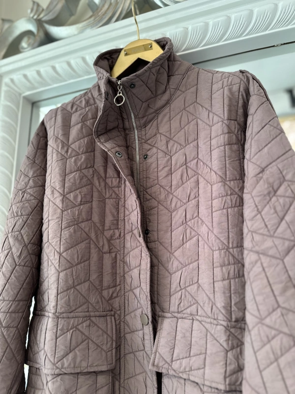 İNVEE 6913 Vizon Kapitone Ceket